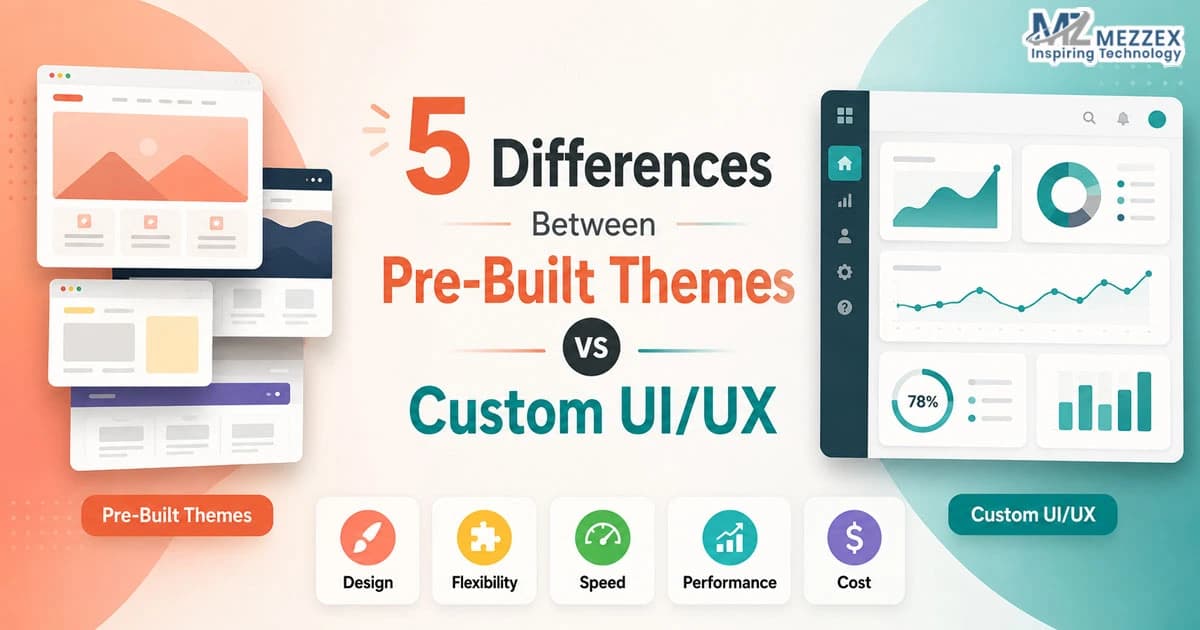 5 Differences Between Pre-Built Themes and Custom UI/UX